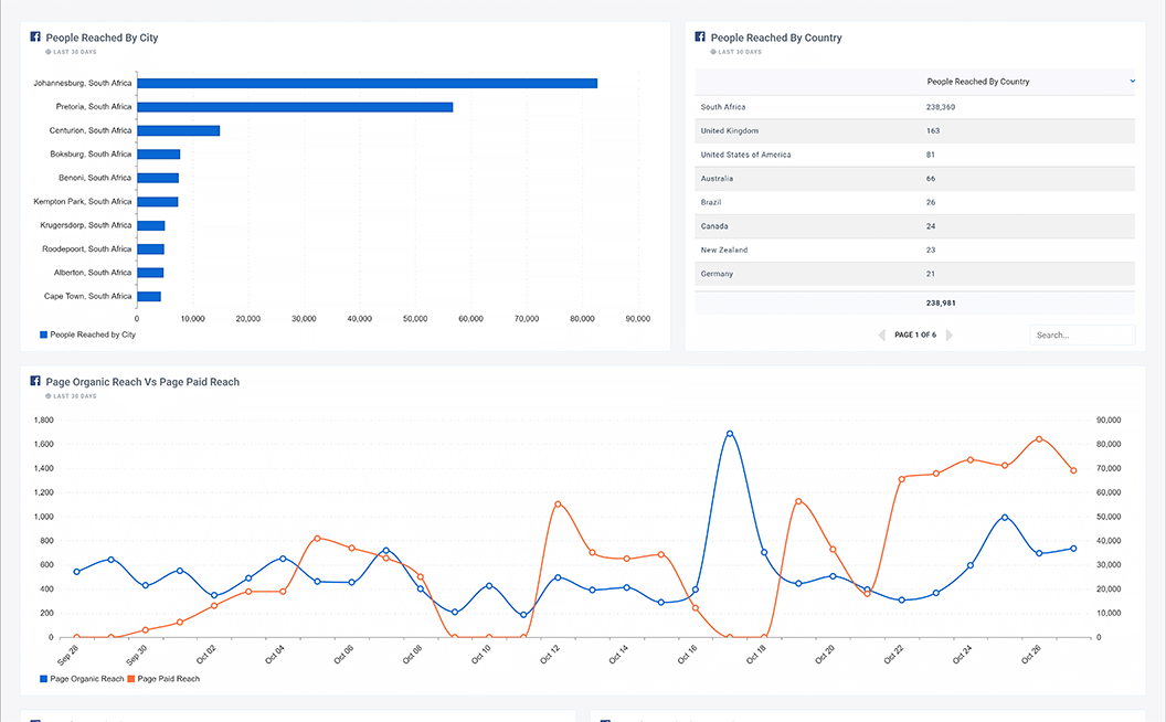 Facebook Reach Dashboard